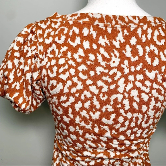 Free People No Type Top - Brown Leopard - Picture 7 of 8